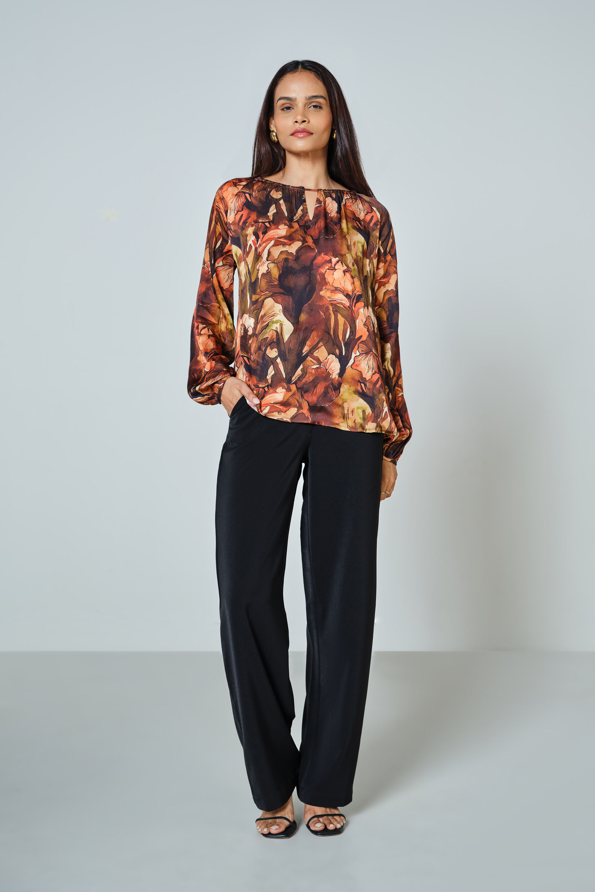 Arvonne Modal Top, Brown, image 2